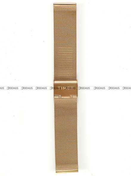 Pozłacana, siateczkowa (mesh) bransoleta do zegarka Timex PW2R49400, 20 mm, różowe złoto