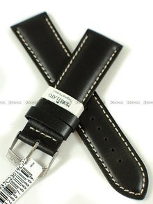 Skórzany pasek do zegarka Morellato A01X4937C23019CR22, 22 mm, Czarny