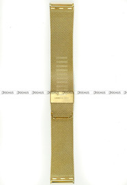 Pozłacana, siateczkowa (mesh) bransoleta do zegarka Chermond BRG3-24, 24 mm, Złota