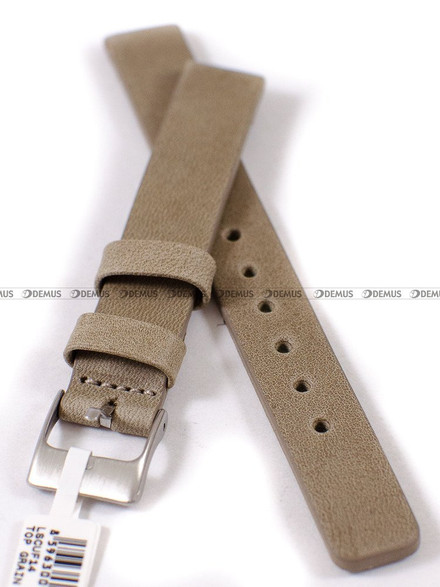Skórzany pasek do zegarka LAVVU LSCUF14, 14 mm, Beżowy