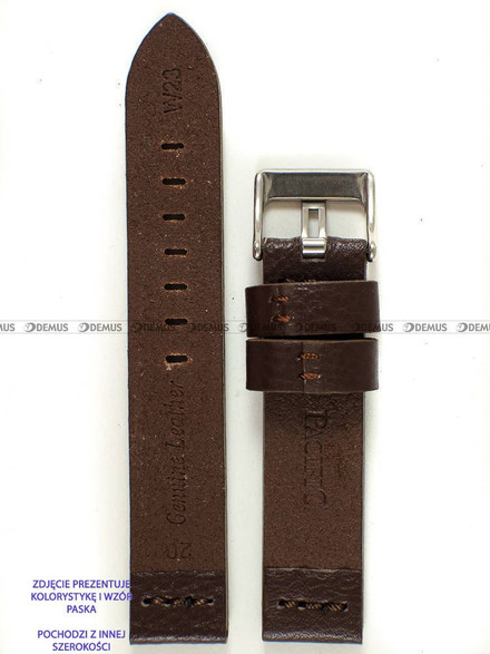 Skórzany pasek do zegarka Pacific W23.26.2.2, 26 mm, Brązowy