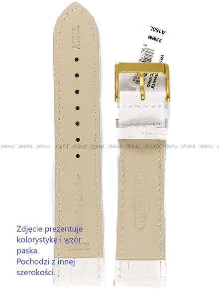 Pasek skórzany do zegarka - Chermond A160L.24.22-G-XL - 24 mm