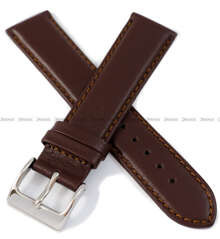 Pasek do zegarka skórzany Atlantic - PA ATL SKORA BRAZ GLADKI-M 22S - 22 mm