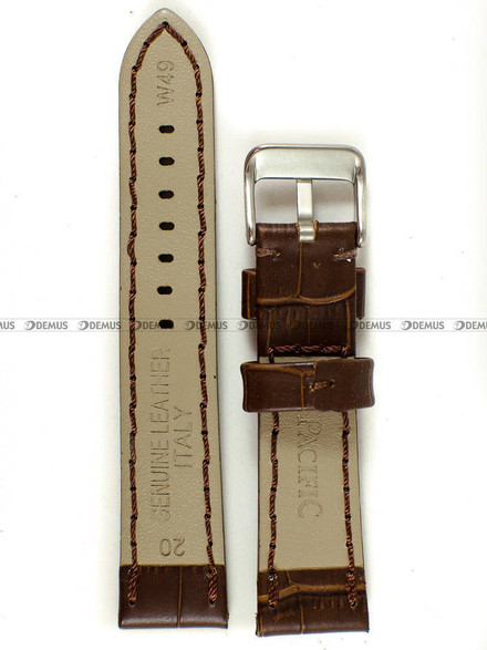 Skórzany pasek do zegarka Pacific W49.20.2.2, 20 mm, Brązowy