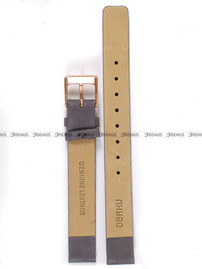 Skórzany pasek do zegarka Obaku V209LXVJRJ, 12 mm, Grafitowy