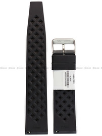 Pasek gumowy do zegarka - Rochet Tropic 8402201 - 22 mm - Czarny