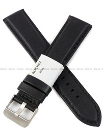 Pasek skórzany do zegarka - Rochet Aviator 5520791 - 20 mm - Czarny