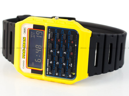 Zegarek Casio Vintage z kalkulatorem 45th PAC-MAN anniversary CA 53WPC 1BER - Edycja specjalna