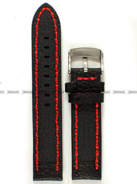 Skórzany pasek do zegarka Pacific W24.20.1.4v2, 20 mm, Czarny
