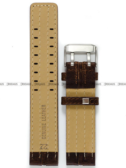 Pasek skórzany do zegarka Vostok Europe Expedition North Pole NH35A-592A555 - 22 mm