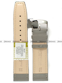 Skórzany pasek do zegarka Diloy 366.22.7, 22 mm, Szary
