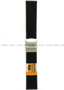 Poliuretanowy pasek do zegarka Diloy SBR30.24.1, 24 mm, Czarny