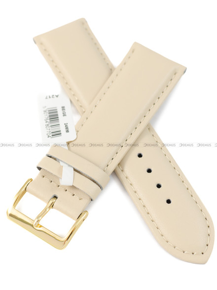 Pasek skórzany do zegarka - Chermond A217.24.7-G - 24 mm