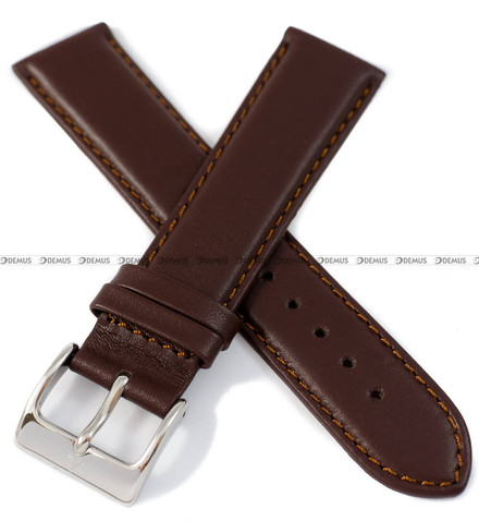 Pasek do zegarka skórzany Atlantic - PA ATL SKORA BRAZ GLADKI-M 22S - 22 mm