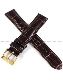 Skórzany pasek do zegarka Orient UDETNAC, 17 mm, Brązowy