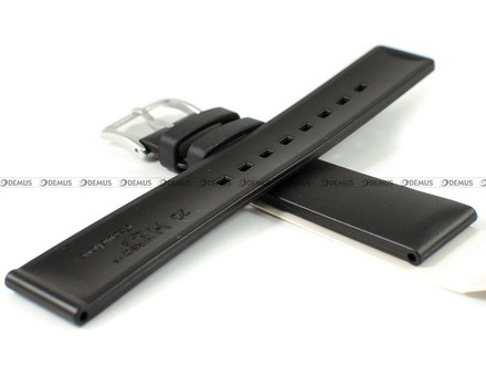 Kauczukowy pasek do zegarka Hirsch 40538850-2-20, 20 mm, Czarny
