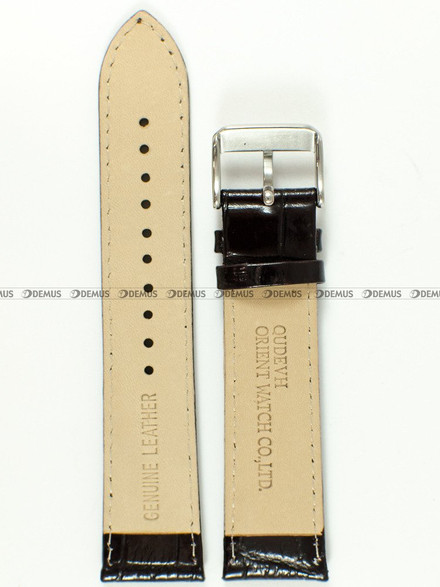 Skórzany pasek do zegarka Orient UDEVHST, 22 mm, Brązowy