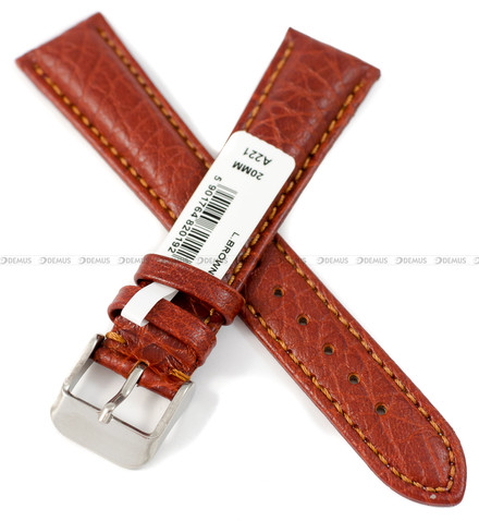 Pasek skórzany do zegarka - Chermond A221.20.3 - 20 mm