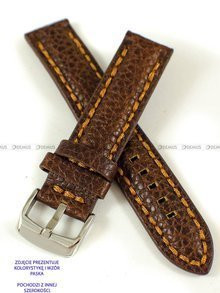 Skórzany pasek do zegarka Pacific W24.24.2.3, 24 mm, Brązowy