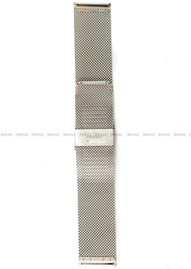 Bransoleta mesh do zegarka - BMS02.24.BZ-SSP - 24 mm - srebrna