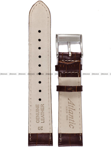 Skórzany pasek do zegarka Atlantic ATL.L397.02.20S, 20 mm, Brązowy