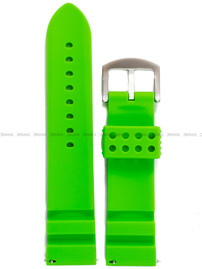 Zielony pasek silikonowy do zegarka Vostok Europe EXPEDITION NORTH POLE - Polar Spruce VR42-595A733 - 24 mm