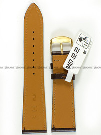 Skórzany pasek do zegarka Horido 9407.02.22S, 22 mm, Brązowy