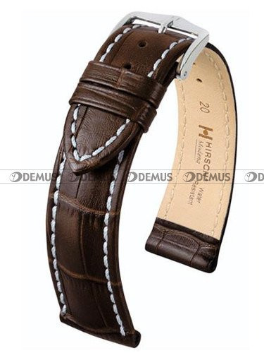 Skórzany pasek do zegarka Hirsch 10302810-2-20, 20 mm, Brązowy
