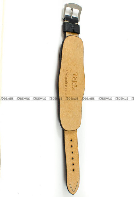 Skórzany pasek do zegarka Tekla PT63.22.1.7, 22 mm, Czarny