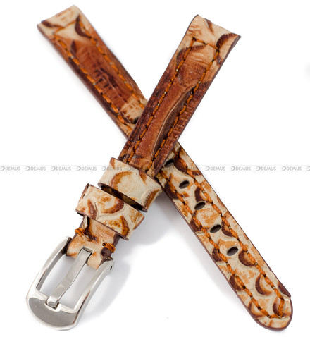 Pasek skórzany do zegarka - Demus PSD2.12.2-SR - 12 mm