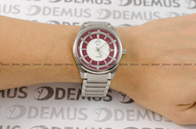 FujiTime Automatyczny M3606A-Silver-Red Zegarek Męski