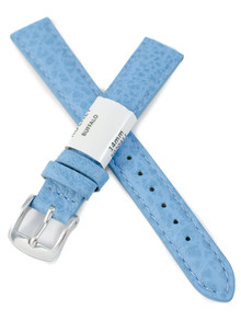 Pasek skórzany do zegarka - Rochet Buffalo 5020411 - 14 mm - Niebieski