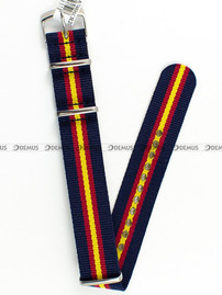 Nylonowy pasek do zegarka Morellato A01U3972A74896CR20, 20 mm, Niebieski, Czerwony, Żółty