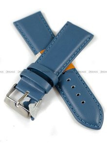 Skórzany pasek do zegarka Diloy 302EA.26.16, 26 mm, Niebieski