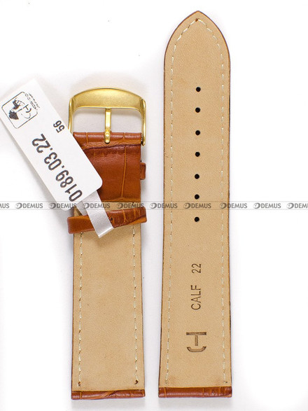 Skórzany pasek do zegarka Horido 0189.03.22G, 22 mm, Brązowy