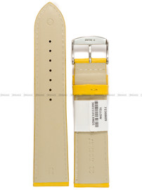 Pasek skórzany do zegarka - Rochet Neptune 7230809 - 22 mm - Żółty