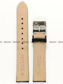 Skórzany pasek do zegarka Tekla PT24.18.1.5, 18 mm, Czarny