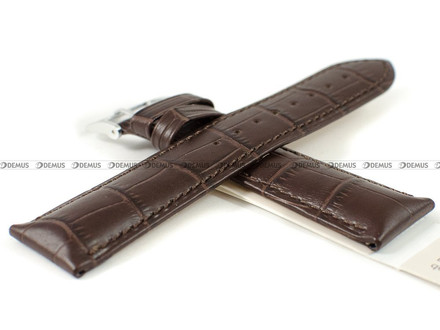 Skórzany pasek do zegarka Hirsch 01028010-2-22, 22 mm, Brązowy