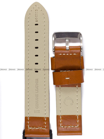 Skórzany pasek do zegarka Condor 644R.03.22.W, 22 mm, Brązowy