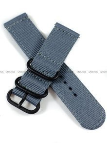 Nylonowy pasek do zegarka Nato PND2.24.55, 24 mm, Niebieski