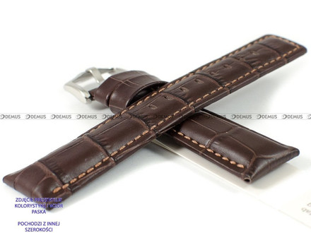 Skórzany pasek do zegarka Hirsch 02528210-2-20, 20 mm, Brązowy