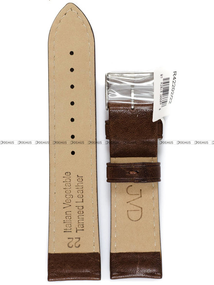 Pasek skórzany do zegarka - JVD R42202/22 - 22 mm