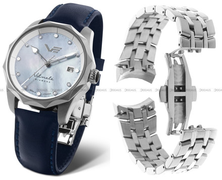 Zegarek Damski Vostok Europe Vilnele VS42-125A755B - z diamentami - Zestaw