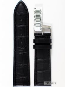 Skórzany pasek do zegarka Morellato A01X2269480019CR24, 24 mm, Czarny