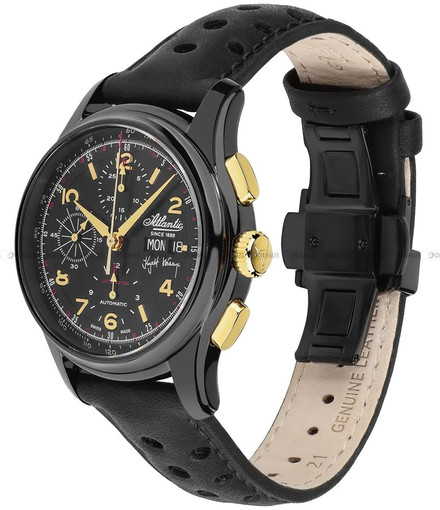 Zegarek Męski Automatyczny Atlantic Worldmaster Krzysztof Hołowczyc 55853.46.95LE - Limitowana Edycja - Dodatkowy pasek w zestawie