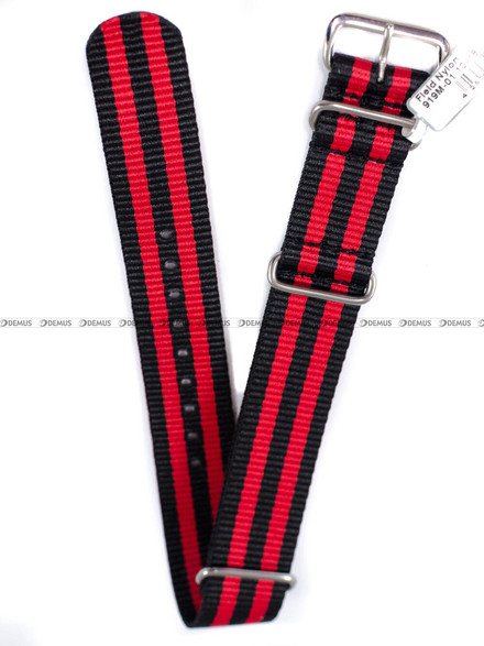 Pasek NATO nylonowy do zegarka - Fluco Field 919M-01/10-18 - 18 mm