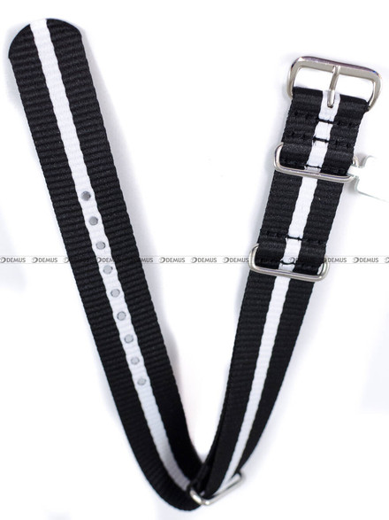 Pasek NATO nylonowy do zegarka - Fluco Field 919M-01/14-18 - 18 mm