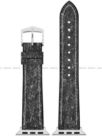 Pasek kauczukowy z adapterem do Apple Watch - Hirsch Stone 0925044050AD-2-20 - 20 mm - Zestaw