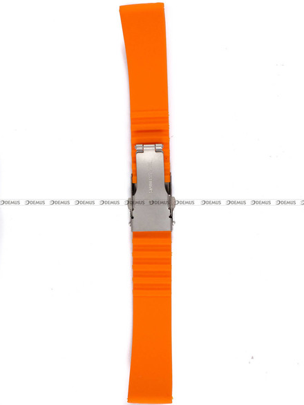 Silikonowy pasek do zegarka Chermond PG6.20.5, 20 mm, Pomarańczowy