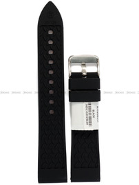 Pasek silikonowy do zegarka - Rochet Birdy 8392001ST - 20 mm - Czarny